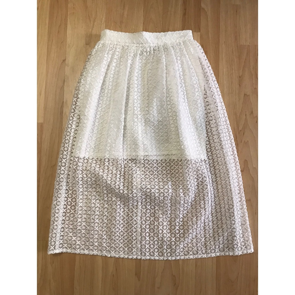 Topshop A-line Lace Skirt